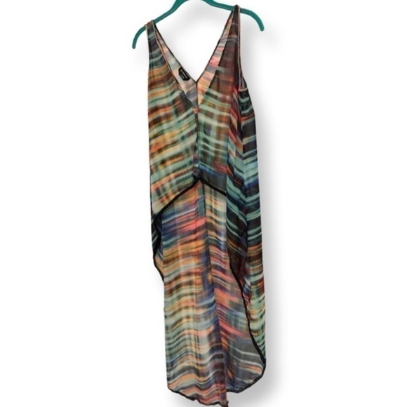 bebe Tops - Bebe multicolor rainbow maxi shirt size S